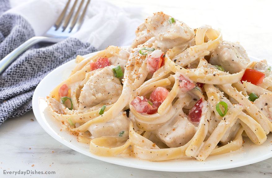 One Pan Chicken Alfredo - Dad With A Pan