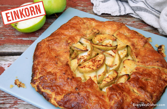 Rustic einkorn apple tart recipe video