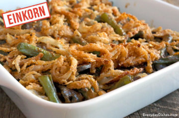 Vegan einkorn green bean casserole recipe