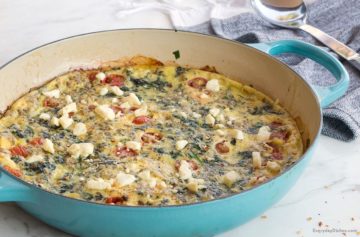 Spinach and Feta Frittata Recipe Video