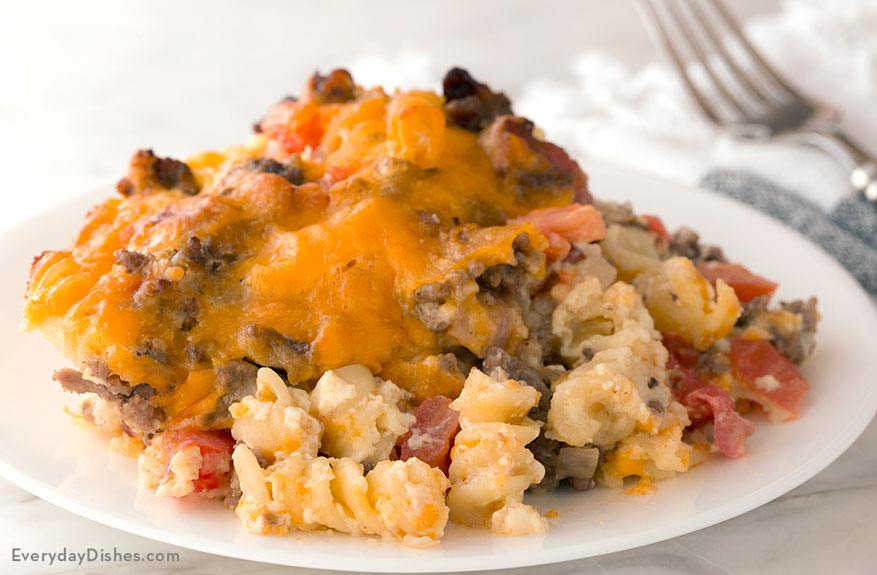 Bacon Cheeseburger Pasta Bake Recipe