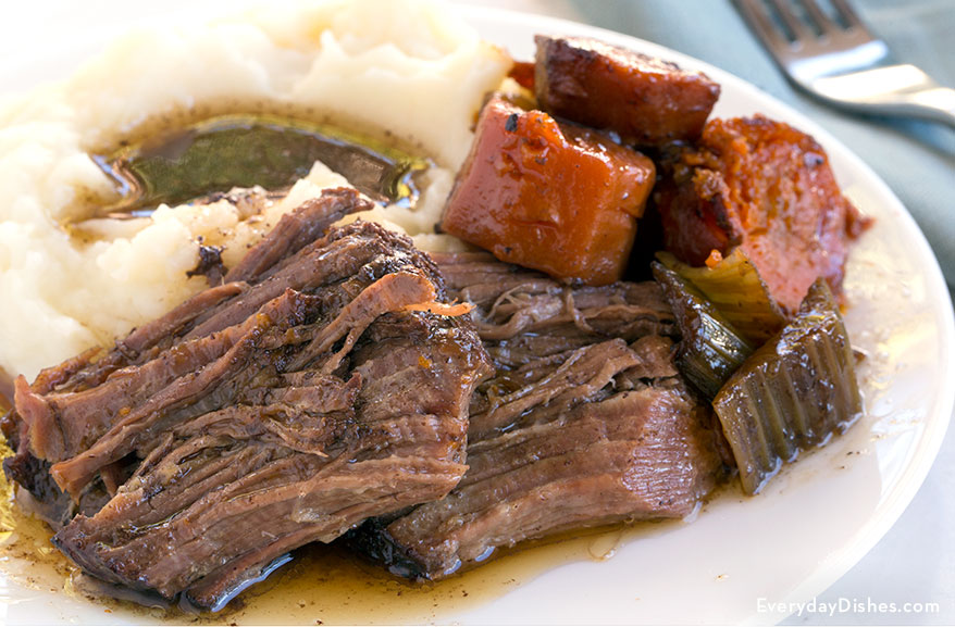 Pot Roast With Fresh Herbs - Dad With A Pan