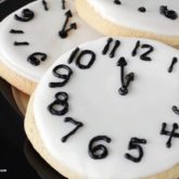 Sugar cookie recipe to make New Year's Eve clock cookies