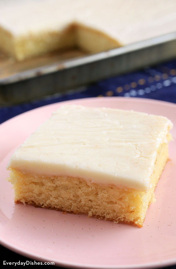 Vanilla Texas sheet cake with brown butter icing recipe