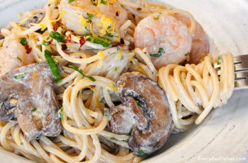 Creamy Shrimp and Mushroom Pasta