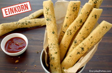 Einkorn chewy breadsticks recipe video