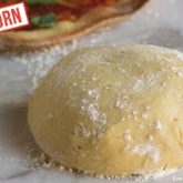 A ball of einkorn pizza dough
