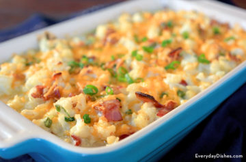 Loaded cauliflower casserole recipe