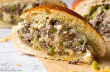 Steak and cheese stuffed French bread recipe