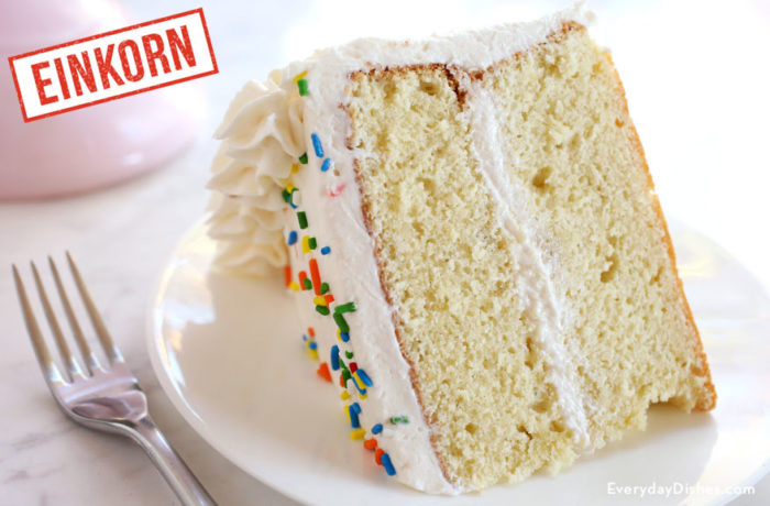 Einkorn birthday cake recipe video