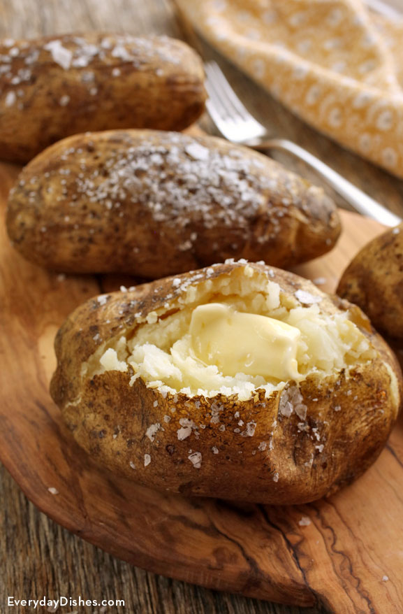 How to prepare baked potatoes recipe video