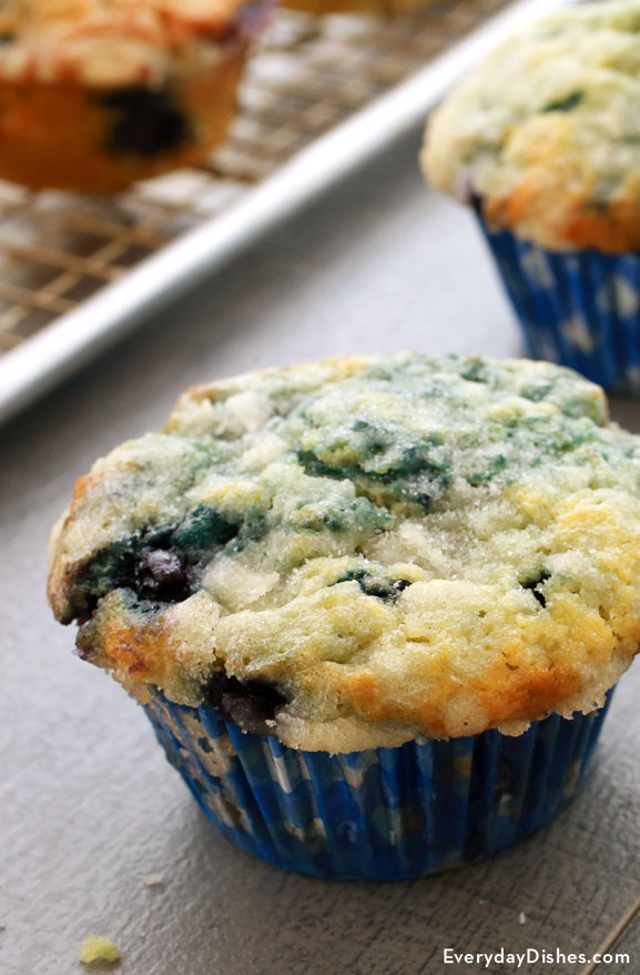 Moist blueberry muffins recipe