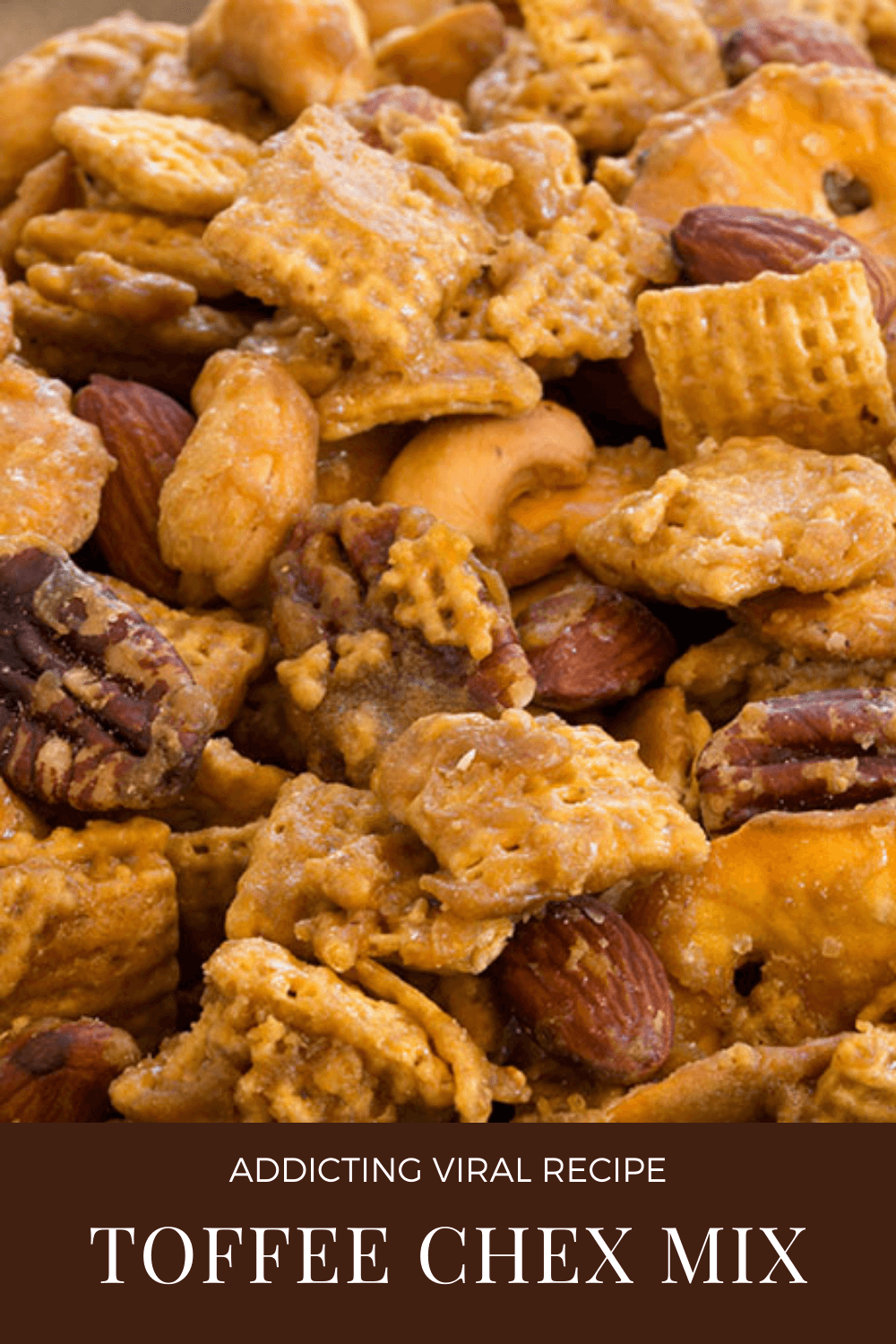 Addicting Viral Toffee Chex Mix Recipe