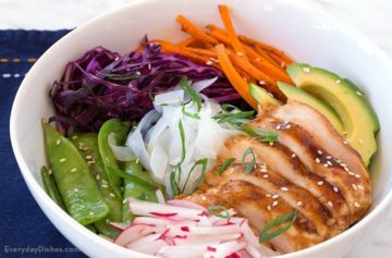 Asian chicken power bowl recipe