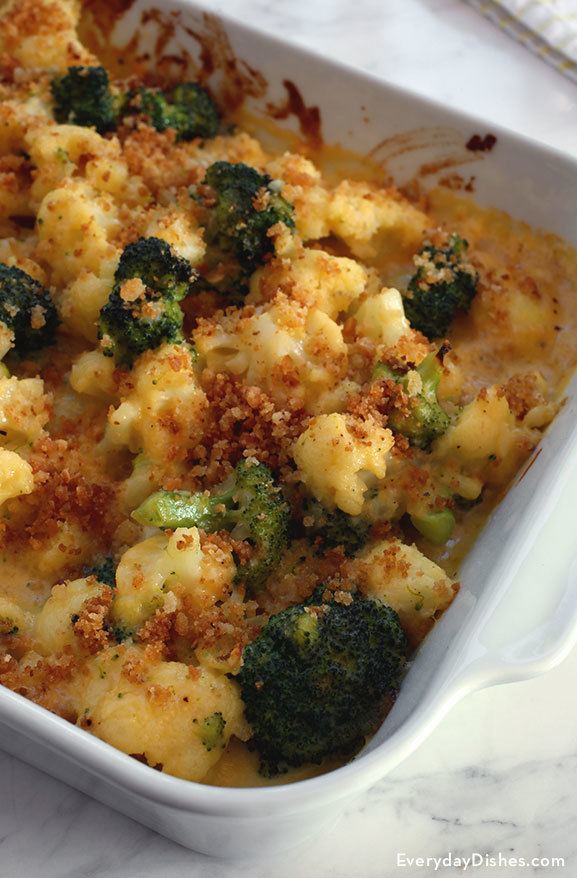 Cheesy broccoli and cauliflower recipe video