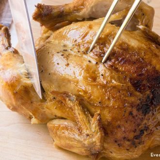 How to cut a roasted chicken video tutorial