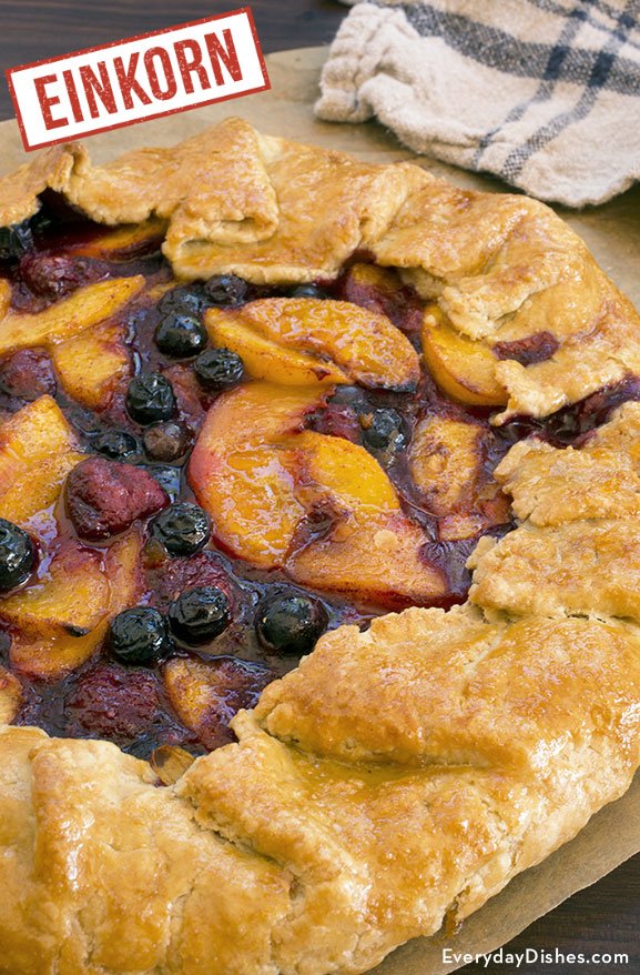 Einkorn rustic fruit tart recipe