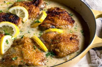 One Pan Creamy Lemon Chicken