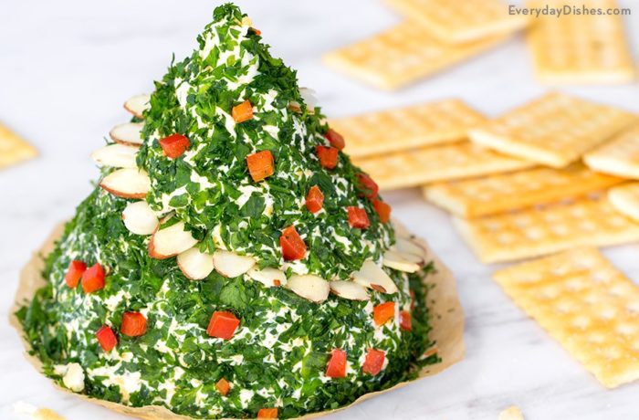 Christmas tree cheese ball recipe