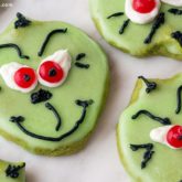 Matcha Grinch Cookies