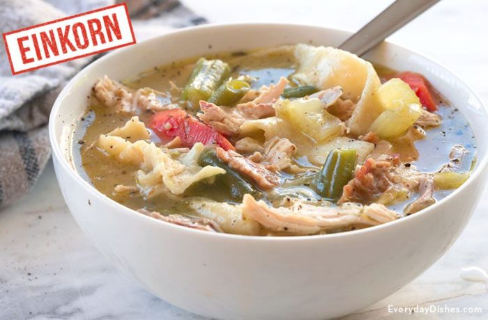 Hearty Einkorn Chicken Noodle Soup Recipe Video