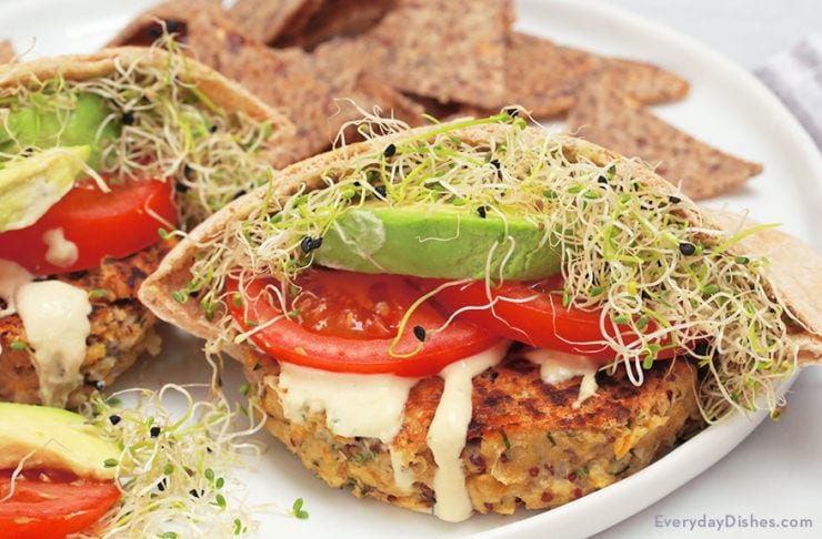 Chickpea Quinoa Burgers A Low Carb And High Protein Recipe