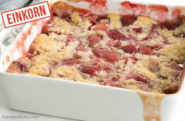 Einkorn Strawberry Cobbler Recipe