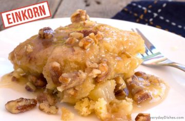 Einkorn Apple Dumpling Dessert Recipe