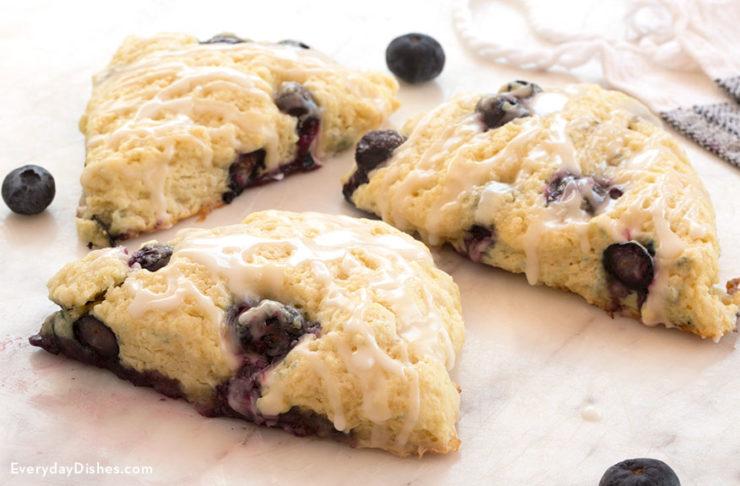 Lemon Blueberry Scones Recipe For Breakfast Or Dessert