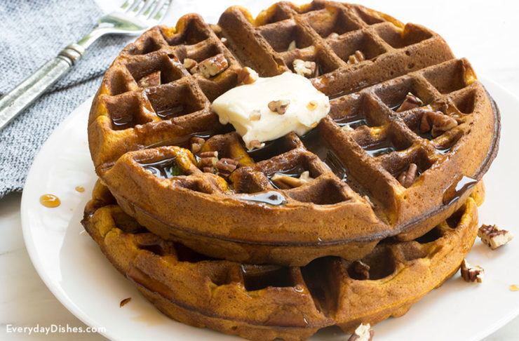 Pumpkin Pie Waffles Recipe