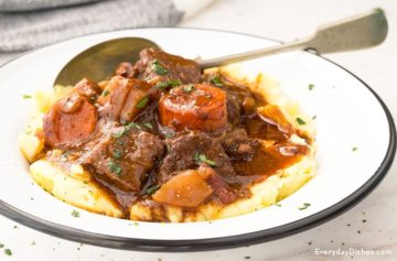 Guinness Beef Stew with Mashed Potatoes