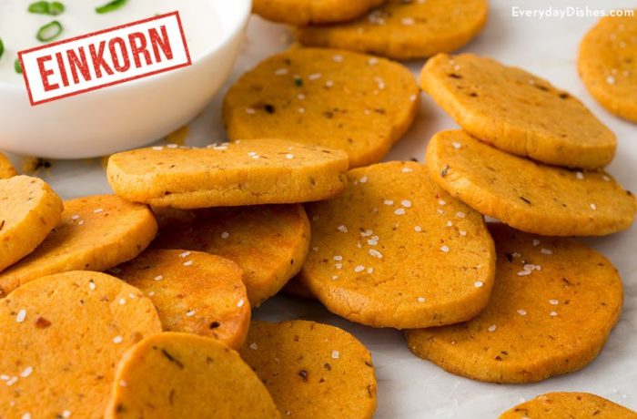 Homemade Einkorn Cheese Crackers Recipe