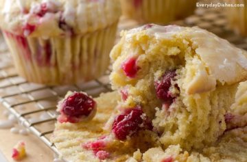 Lemon Cranberry Einkorn Muffins Recipe