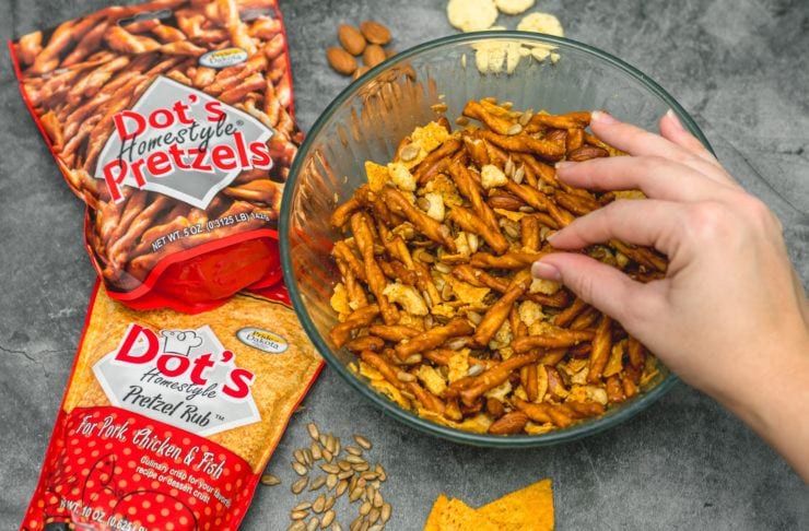 Dots Pretzels where to buy recipes trail mix savory trail mix