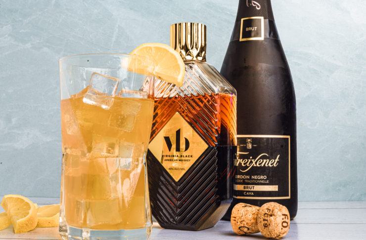 virginia black whiskey cocktail champagne whiskey cocktail recipe