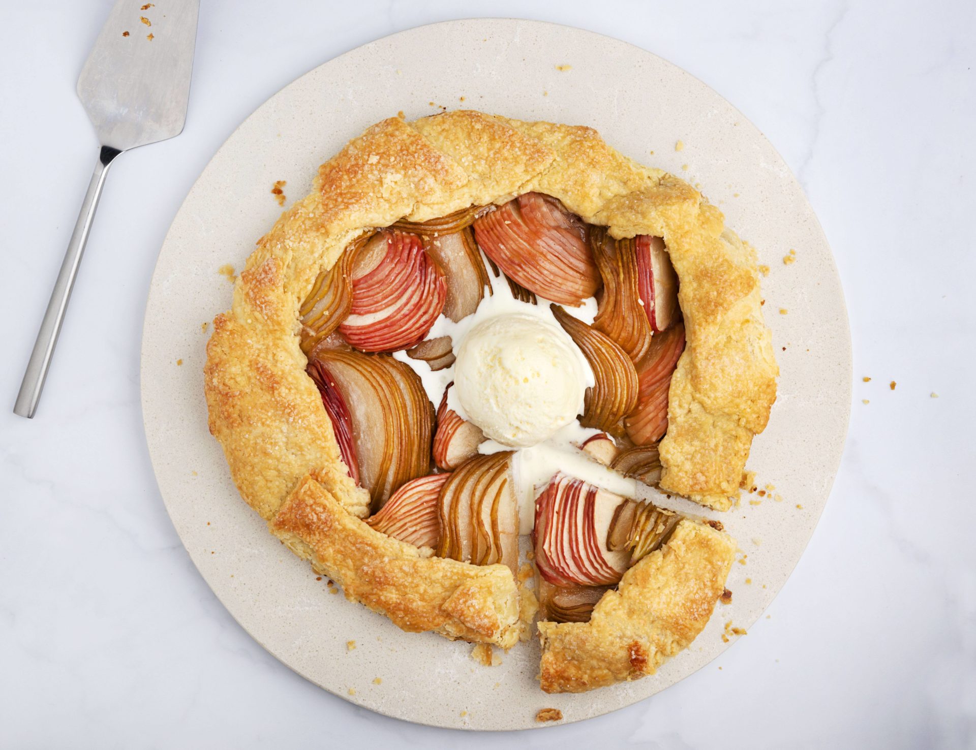Apple Pear Galette Recipe Easy Vegan Desserts holiday desserts