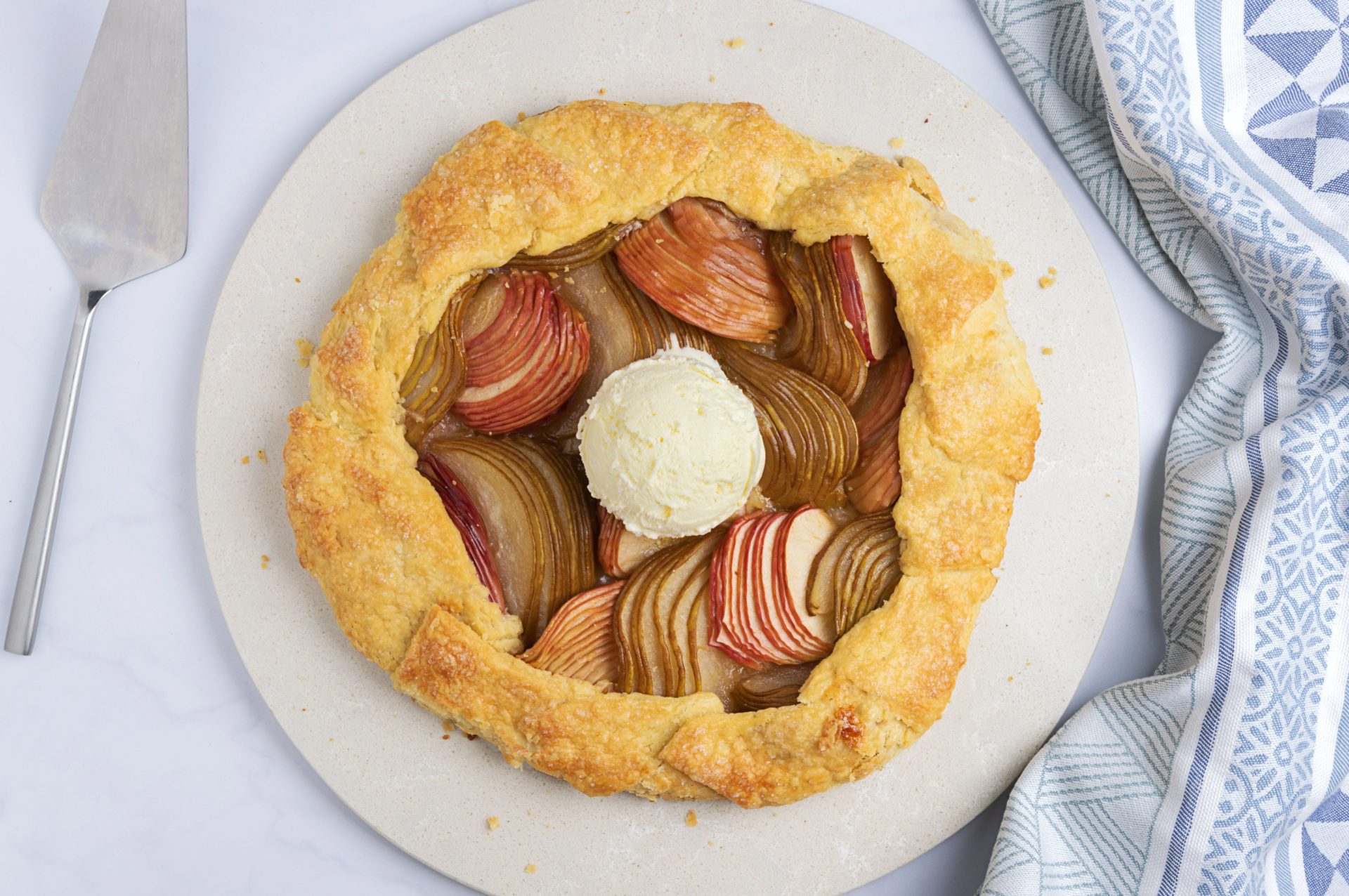 Pear Apple Galette recipe easy vegan desserts fruit tart