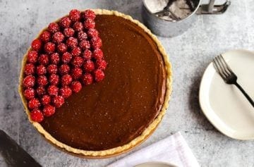 vegan chocolate silk pie