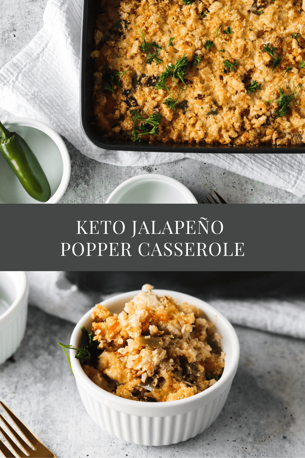 Keto Jalapeño Popper Casserole recipe
