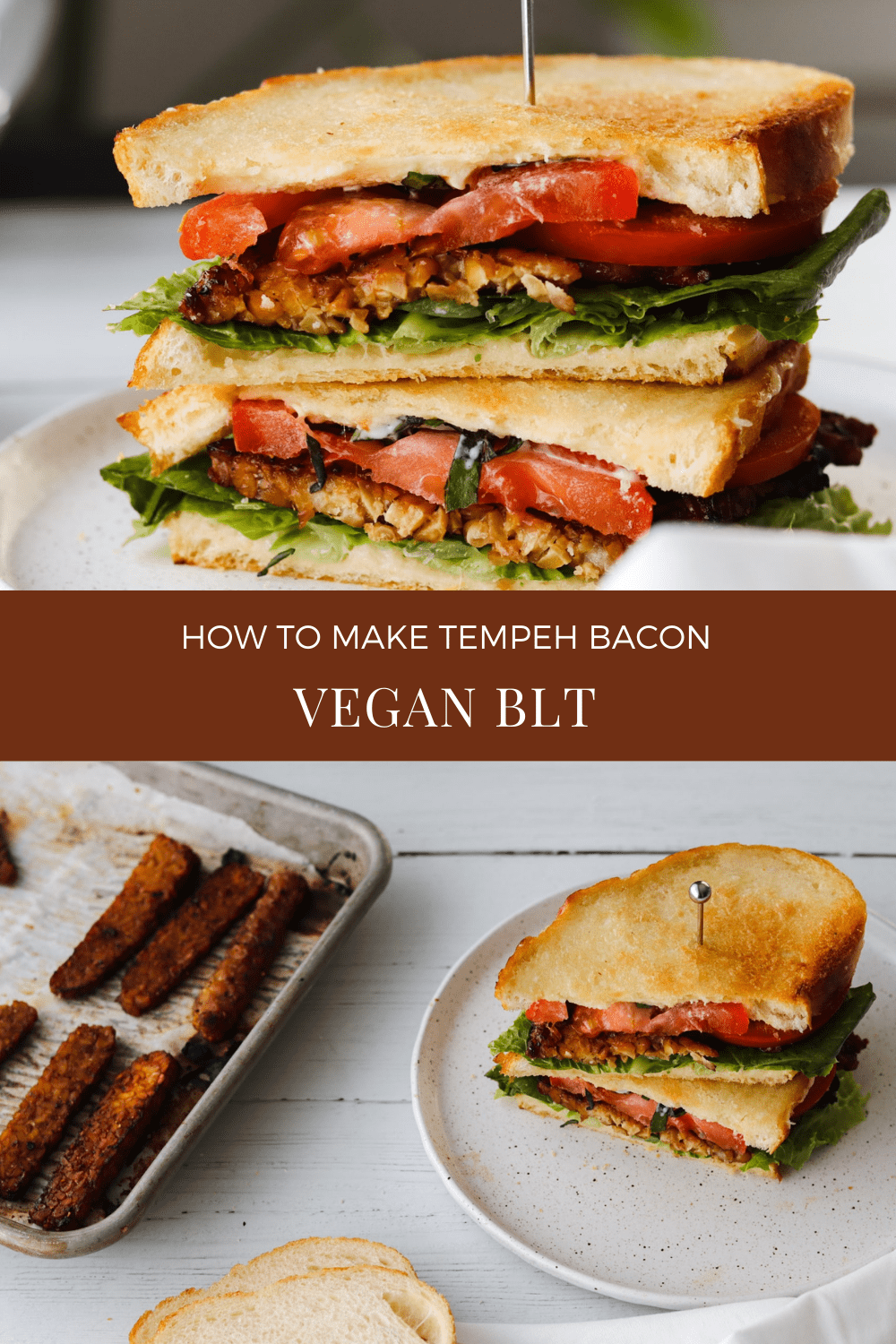 Vegan BLT Recipe How to Make Tempeh Bacon Video