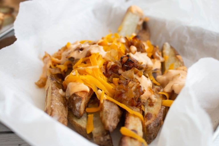 Vegan Copycat InnOut Animal Style Fries Everyday Dishes