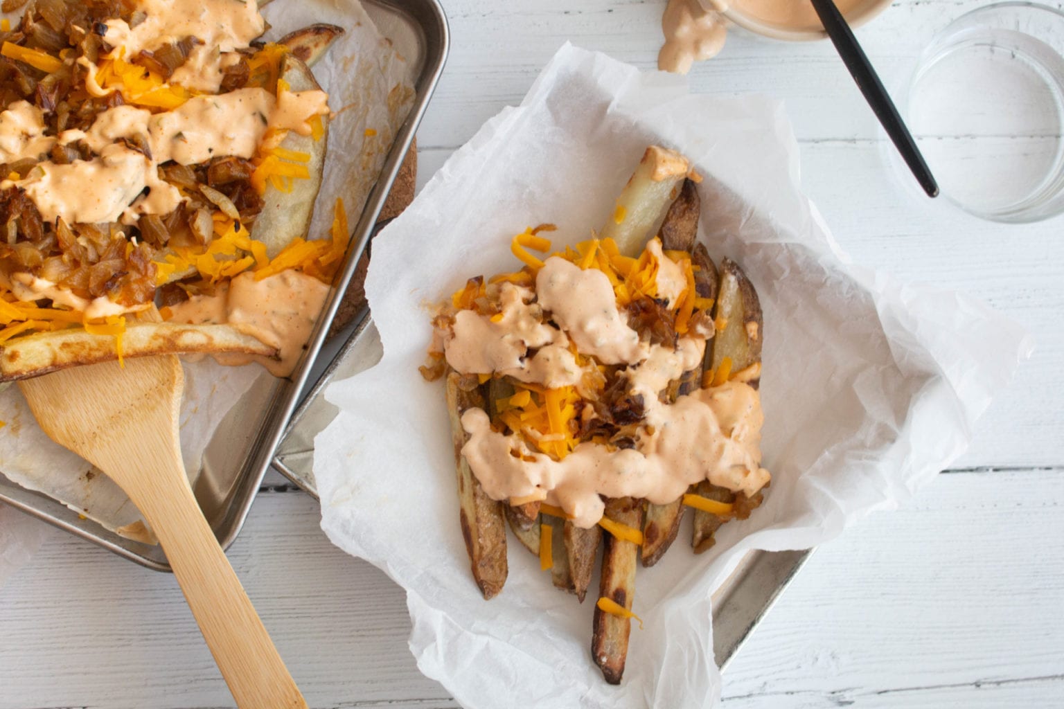Vegan Copycat InnOut Animal Style Fries Everyday Dishes