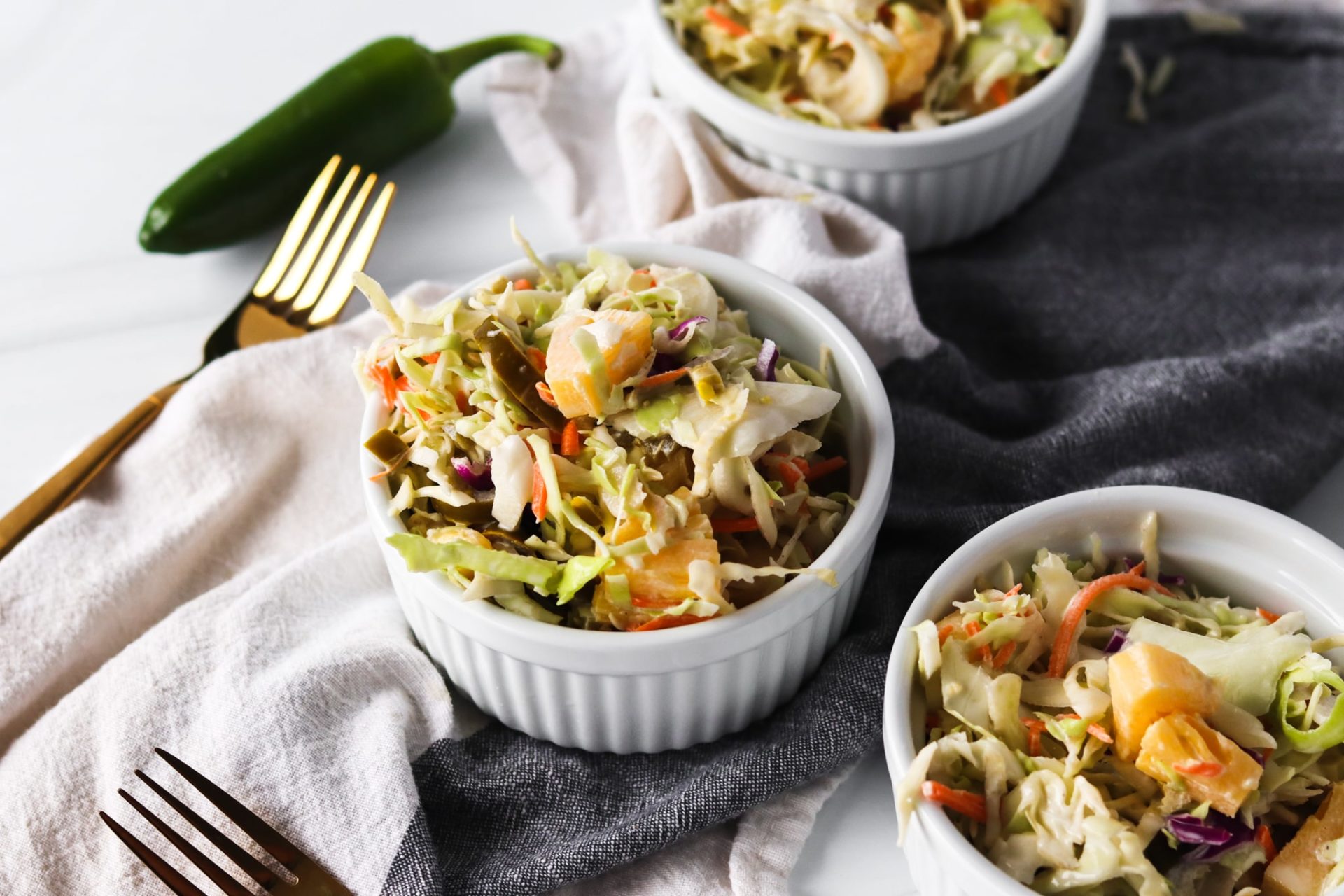 Spicy Coleslaw with Jalapeño &amp; Pineapple – Everyday Dishes