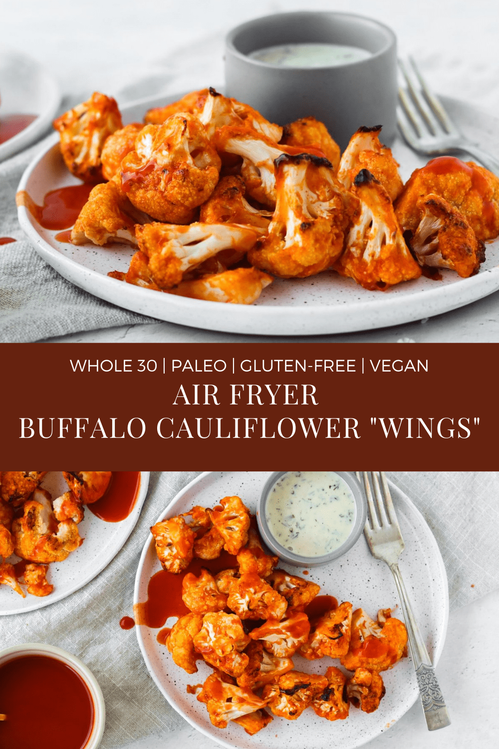 Air Fryer Buffalo Cauliflower Wings Recipe