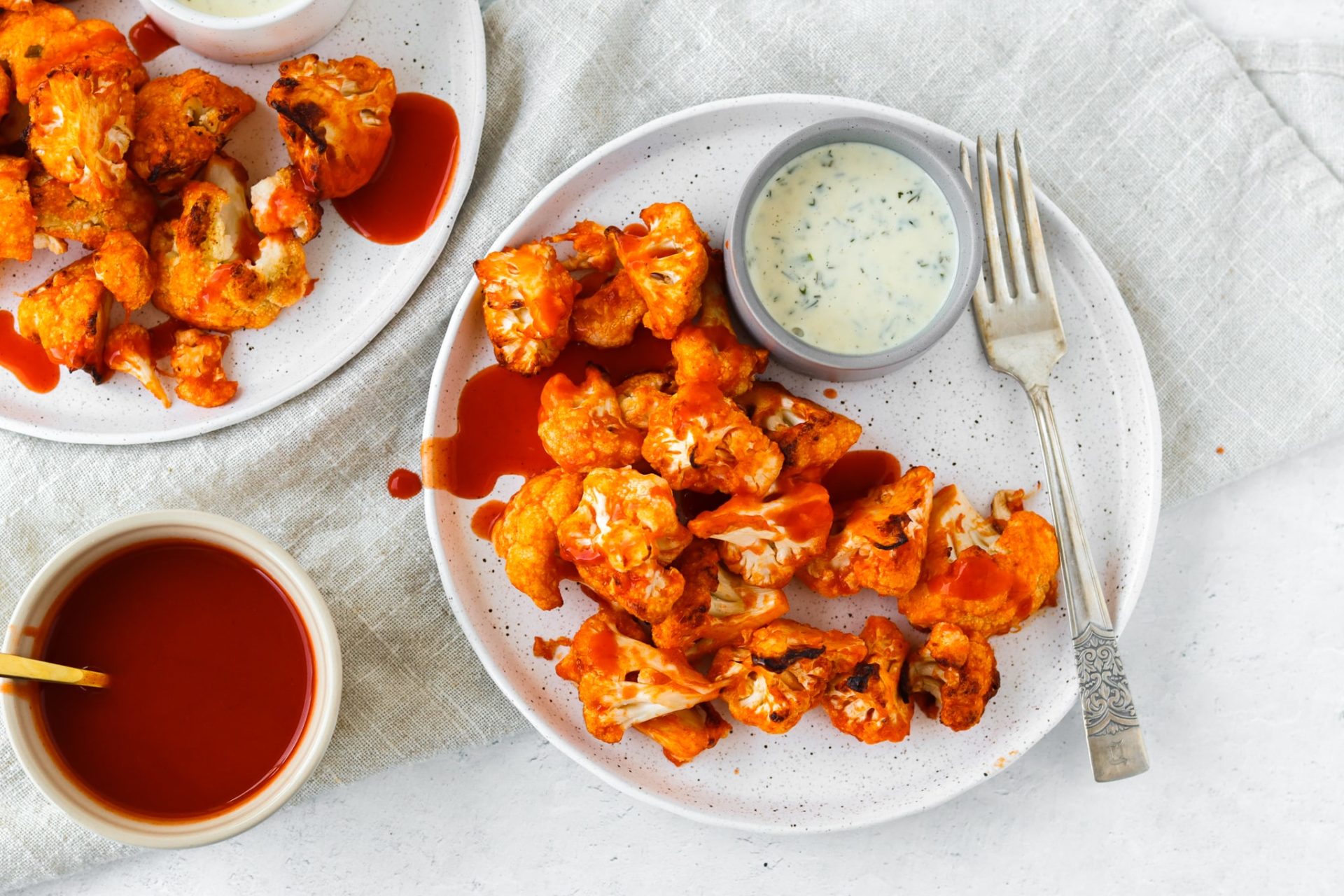 Air Fryer Cauliflower Buffalo "Wings" Everyday Dishes