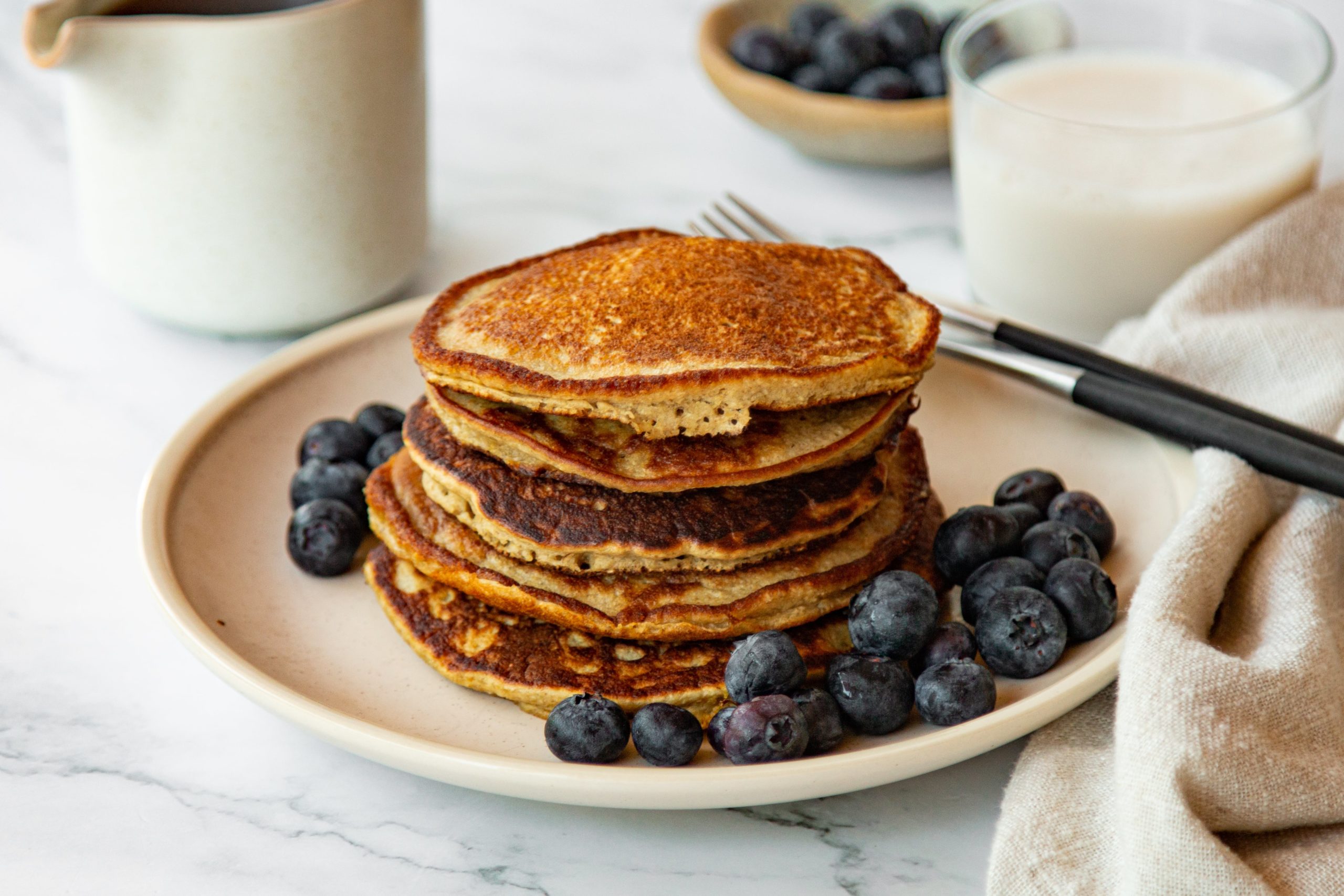 Blender Rolled Oats Protein Pancakes