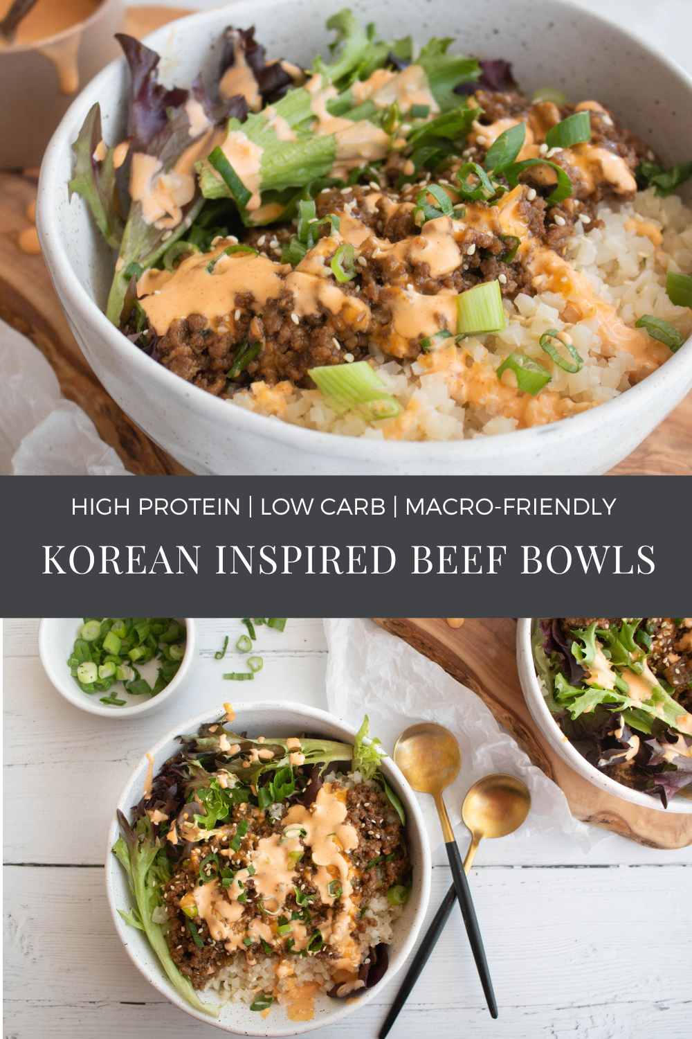 high protein macro friendly dinner recipes korean inspired beef bowls