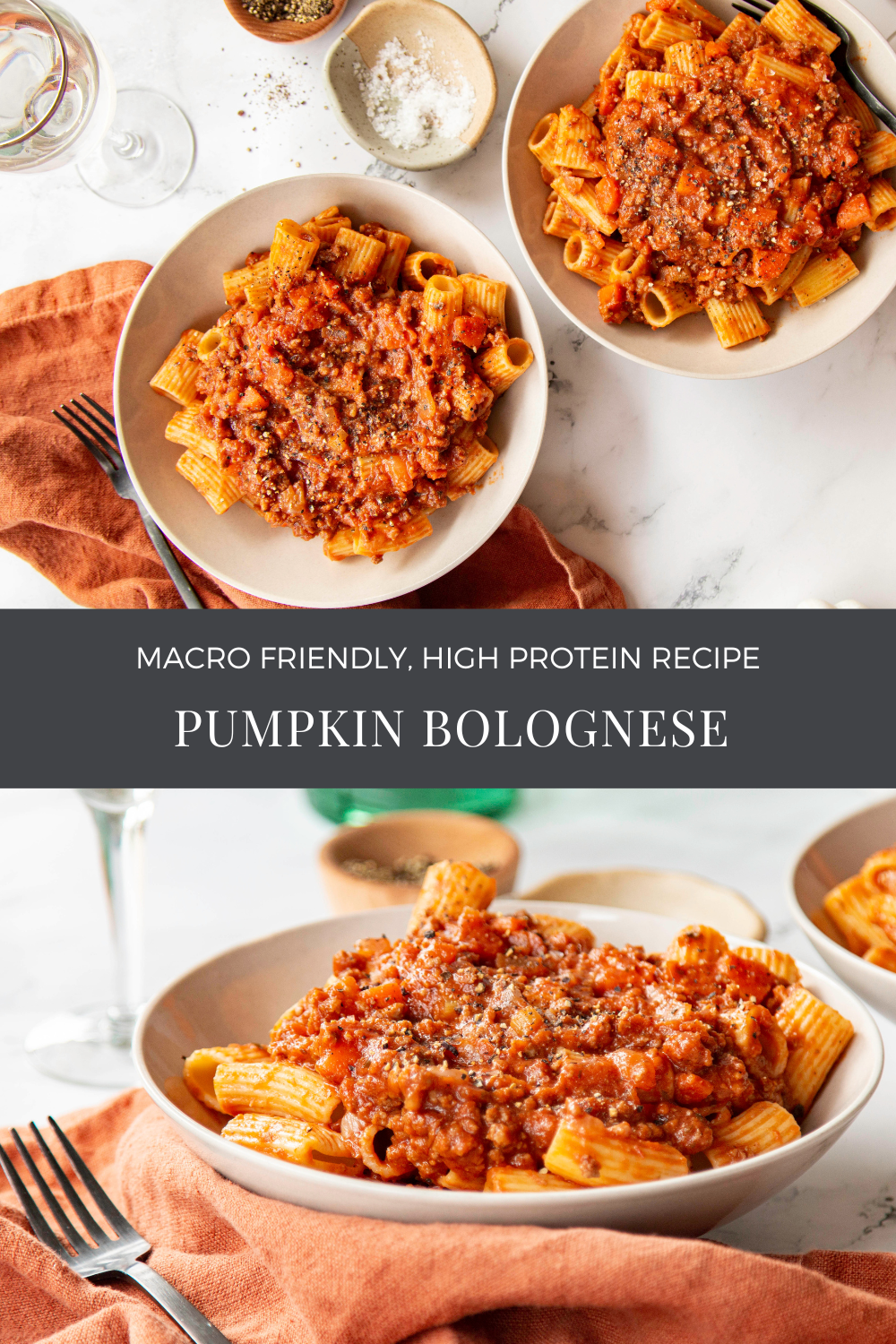 high protein pasta recipes pumpkin bolognese