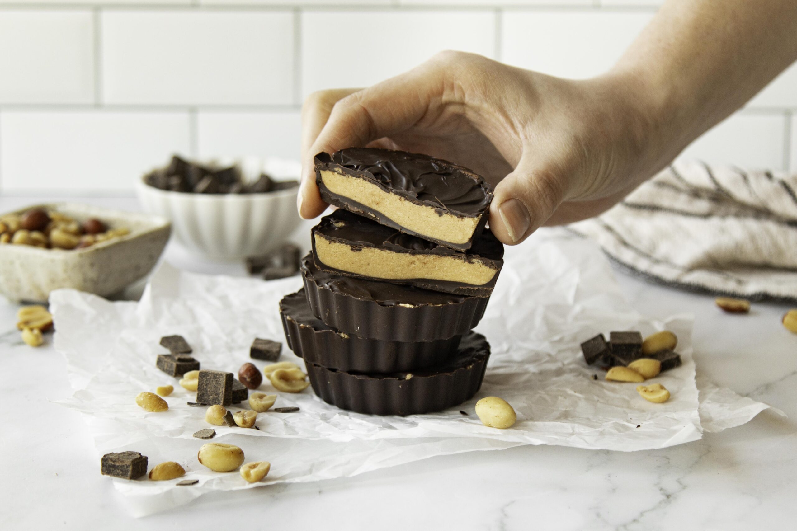 Homemade Protein-Packed Peanut Butter Cups {Healthy, Easy & Sugar Free!}