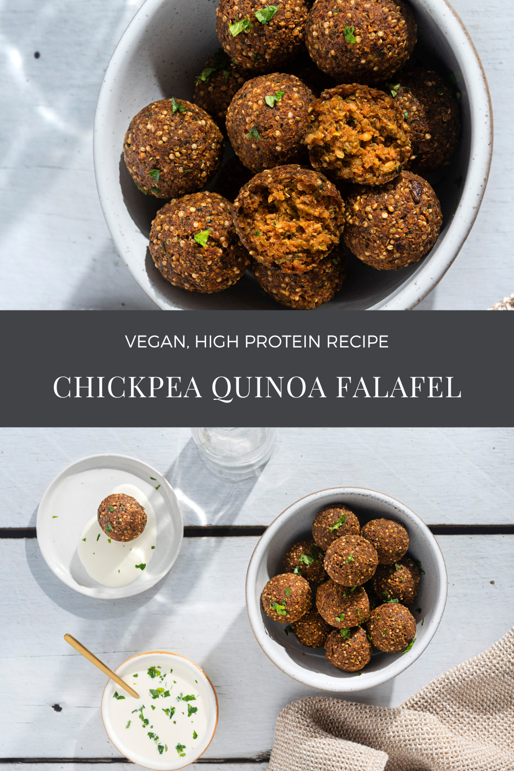 Chickpea quinoa falafel Recipe